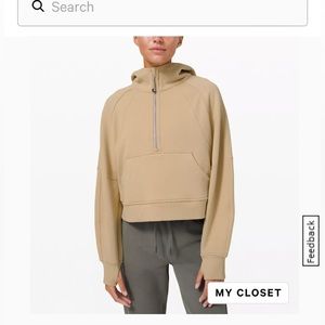 Lululemon Scuba oversized half-zip hoodie